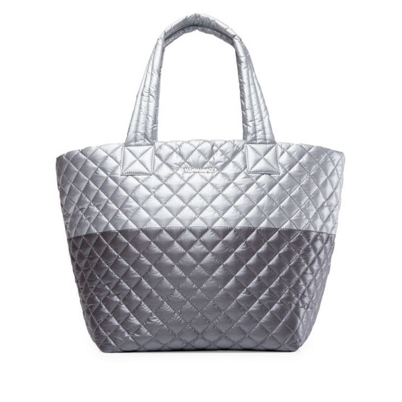 MZ Wallace Handbags - MZ Wallace Metro Tote Small Tin/Steel Metallic EUC
